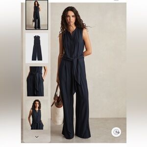 Reiss Elegant Navy Jumpsuit